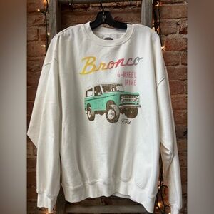 Ford Logo White Sweatshirt